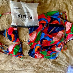 SHEIN fun colorful bathing suit
